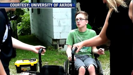 University of Akron Students Create Unique Wheelchair to Help Two Children