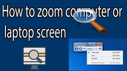 How to zoom computer screen in hindi