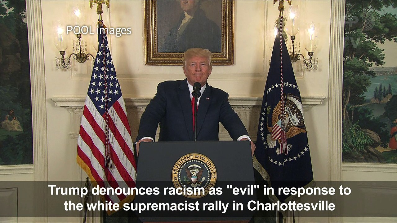 Trump calls racism 'evil', singles out KKK, white supremacists