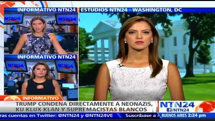 "El racismo es maldad y aquellos que causan violencia en su nombre son criminales": presidente Trump sobre ataque en Cha