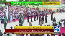 14 August 2017 Flag lowering ceremony at Wagah border Lahore