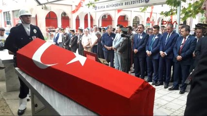 Bursa Şehit Polis Törenle Uğurlandı