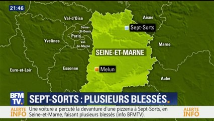 Une voiture fonce délibérément dans une pizzeria et fait plusieurs blessés à Sept-Sorts, en Seine-et-Marne