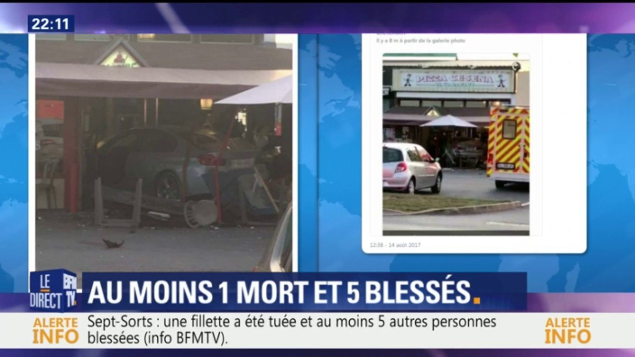 Voiture-bélier à Sept-Sorts: "Tous les gens en terrasse ont été fauchés", raconte une témoin