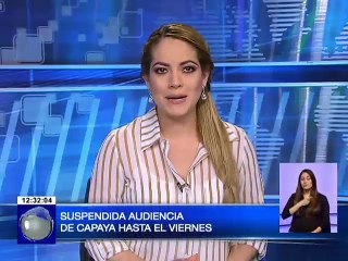 Suspendida audiencia  Capaya hasta el viernes