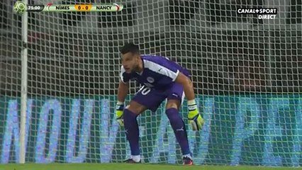 Papis Malaly Dembele (Penalty Missed) Nimes 0-0 Nancy 14.08.2017
