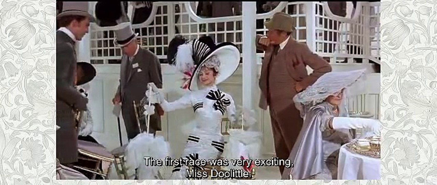 Ascot horse race ~ Audrey Hepburn & Rex Harrison (My Fair Lady, 1964)