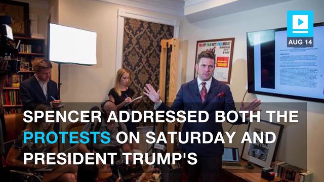 Alt-right leader Richard Spencer responds to Trump's statement
