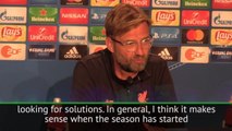 Transfer window should shut earlier - Klopp