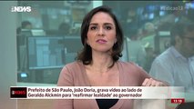 João Doria grava vídeo ao lado de Geraldo Alckmin para 'reafirmar lealdade' ao governador