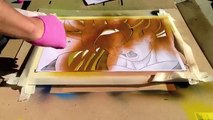 Super Saiyan Son Goku - Dragon Ball z - Amazing Spray Paint Art 6
