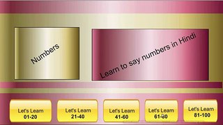 Learn To Say Numbers --In Hindi- 61-100