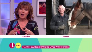 Martin Clunes Shows Off His Unruly Horses | Lorraine