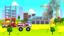 ✔ Carritos Para Niños. Camión, Ambulancia, Camión de bomberos. Dibujos animados educativos ✔