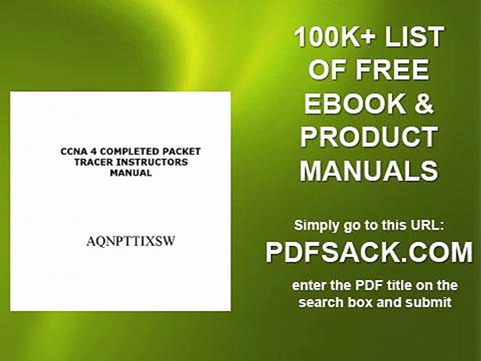 Ccna 4 Completed Packet Tracer Instructors Manual
