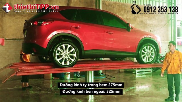 Cầu nâng 1 trụ rửa xe ô tô, Cầu nâng 1 trụ rửa xe 4 tấn, cầu nâng ô tô 1 trụ
