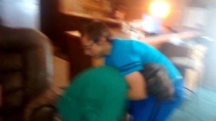 Another episode of little boy vs big sister