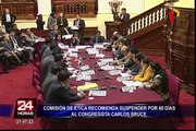 Congreso: Carlos Bruce sería suspendido durante 60 días