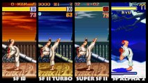 Street Fighter II RYU Graphic Evolution 1992 1996 (Super Nintendo) SNES