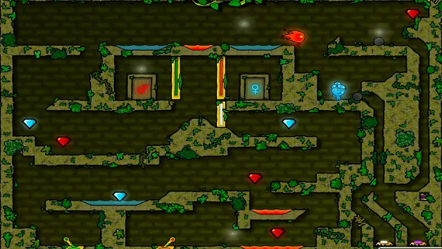 ОГОНЬ и ВОДА в Лесном Храме развлекательное видео для детей Храм Леса мультик игра #КИД