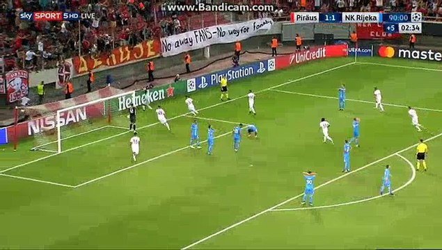 Alaixys Romao GOAL HD - Olympiacos (Gre) 2-1 (Cro) HNK Rijeka 16.08.2017