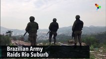 Brazilian Army Swoop on Rio Suburb