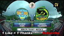 CPL T20 2017 Match 14 Extended Highlights - St Lucia Stars vs Jamaica Tallawahs - YouTube