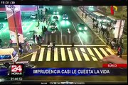Surco: peatón sobrevivió tras ser embestido por carro