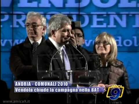 ANDRIA | Regionali 2010 | Nichi Vendola chiude la campagna nela BAT