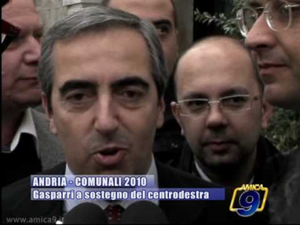 ANDRIA | Comunali 2010 | Maurizio Gasparri a sostegno del centrodestra