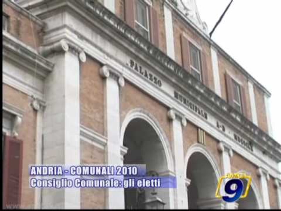 Andria | Gli eletti al consiglio comunale