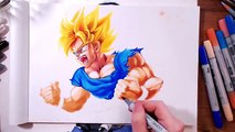 Drawing Dragon Ball Super Saiyan Goku  drawholic