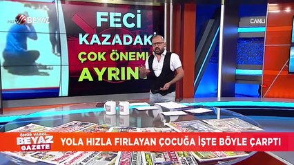 Yola hızla fırlayan çocuğa işte böyle çarptı
