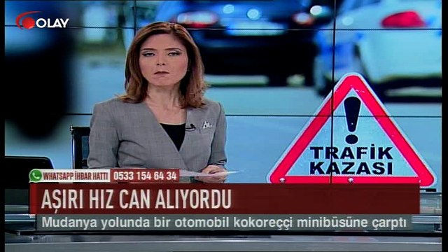 Aşırı hız can alıyordu (Haber 14 08 2017)