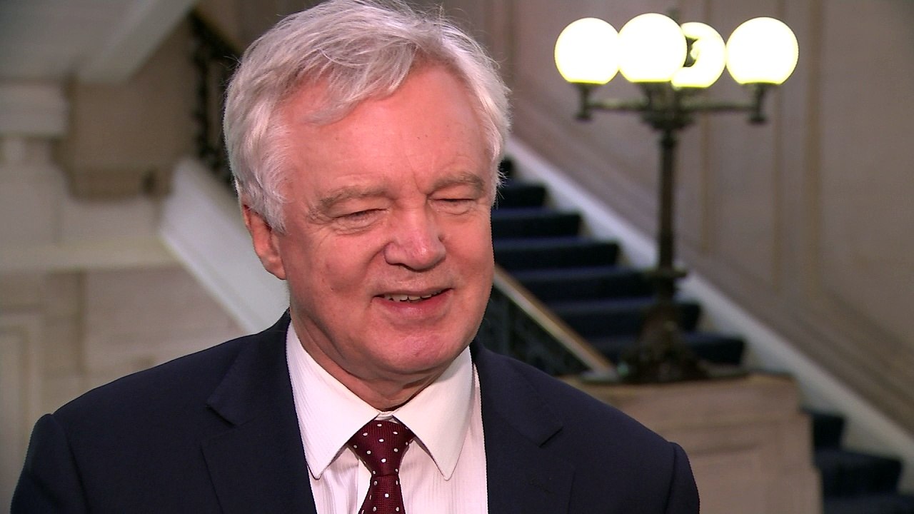 Davis: UK may join 'temporary customs union' with EU