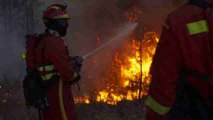 Continúa la lucha contra dos grandes incendios en Portugal