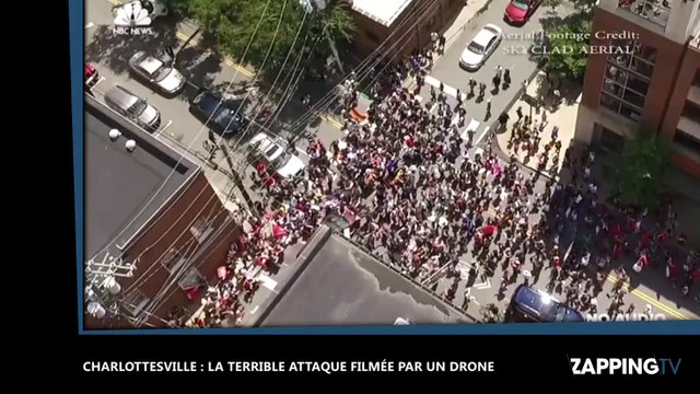 Charlottesville : La terrible attaque filmée par un drone, les images chocs (Vidéo)