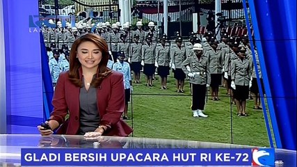 Jokowi Tinjau Gladi Bersih Upacara HUT RI ke-72