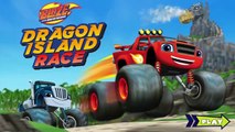 Blaze and The Monster Machines Dragon Island Race Cartoon Nick Jr Kids Game in English