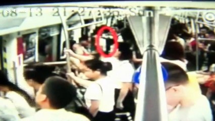 Panic breaks out on Chinese underground causing stampede