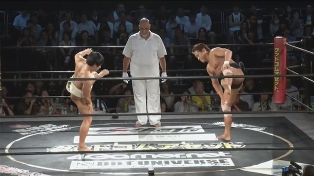 Nobuhiro Shimatani vs. Yuko Miyamoto - DDT Beer Garden Fight (2017) ~ Smile Squash DAY ~