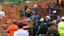 Sigue rescate de atrapados tras deslizamientos en Sierra Leona