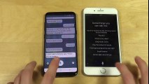 Samsung Galaxy S8 S-Voice vs. iPhone 7 Plus Siri - Math Calculations Speed Test