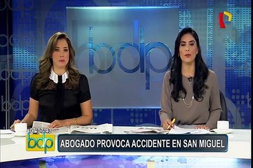 Download Video: San Miguel: abogado provoca accidente de tránsito y deja dos heridos