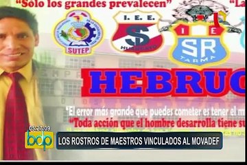 Identifican a maestros vinculados al Movadef