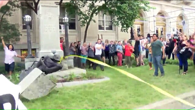 Protesters Topple Confederate Statue in North Carolina