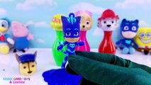 Les couleurs amusement amusement enfants Apprendre patrouille patte broches vase jouet tortues vidéo Tmnt bowling surprises