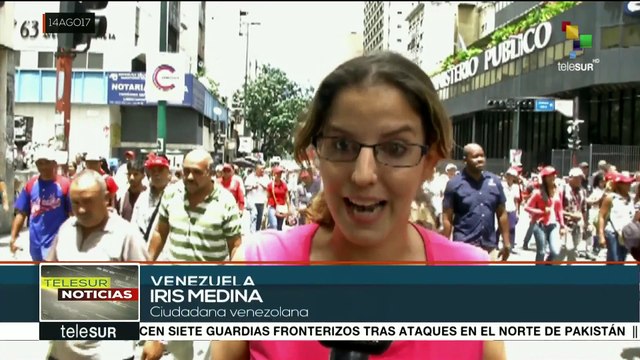 Venezolanos marchan por la soberanía e independencia nacional