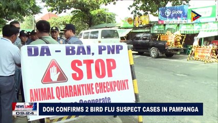 Download Video: DOH confirms 2 Bird Flu suspect cases in Pampanga