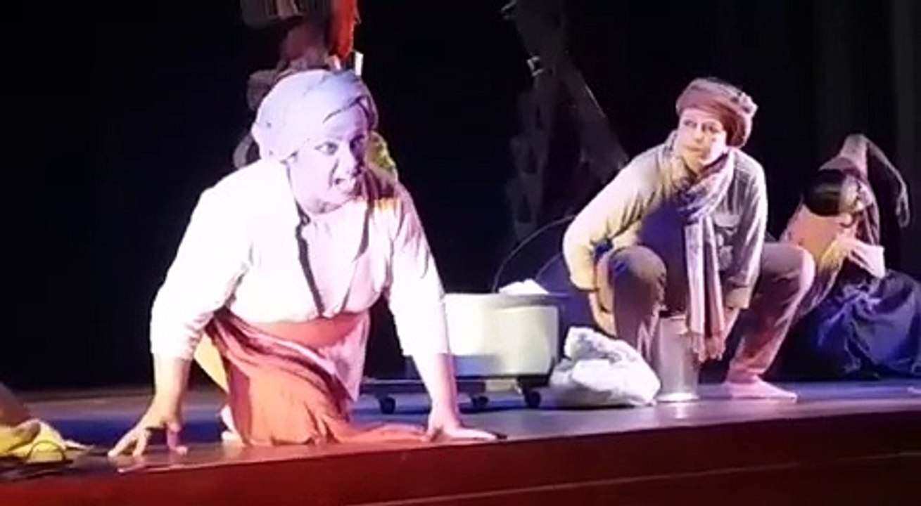 a drama present by social workers Aaj Bangla